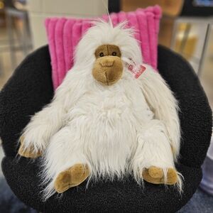 Giant Plush Orangutan Monkey Stuffed Animal Large White Fur Toy Kids